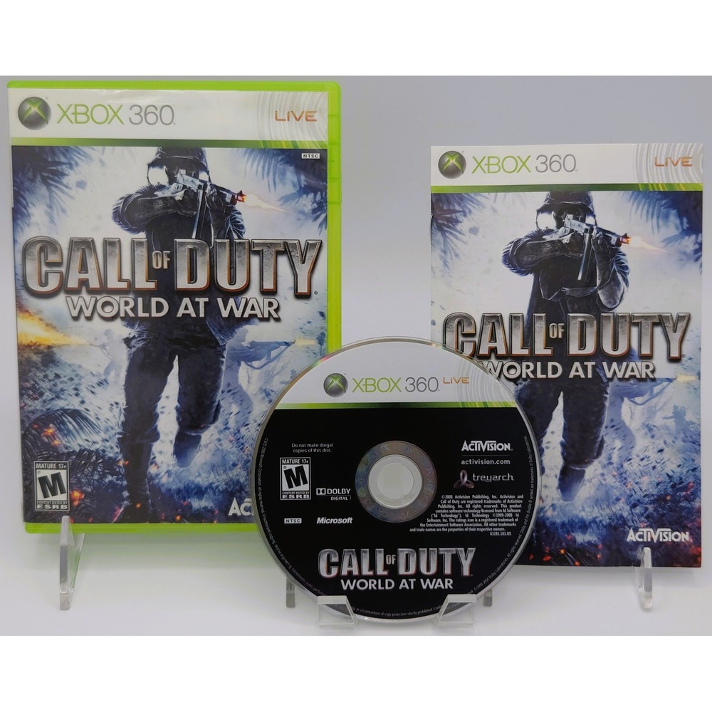 Call of Duty World at War - Xbox 360 - Authentic CIB w/ Manual - Tested
